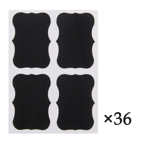 36Pcs/Set Blackboard Sticker Jar Labels