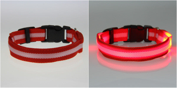 8 Color LED Pet Collar Flashing Light