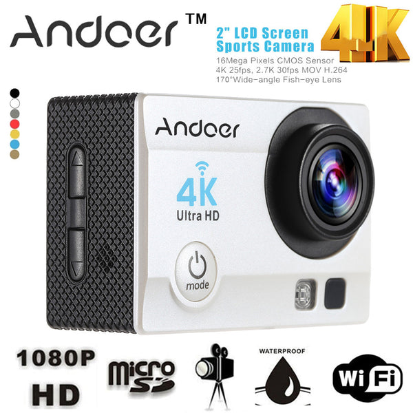 Andoer 2" Ultra-HD LCD 1080P 4K Wifi Sport Action Camera