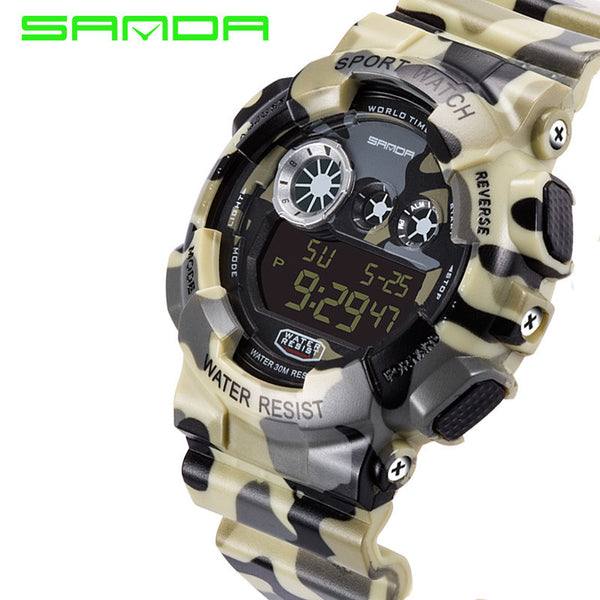 Camouflage Mens LED-Digital Watches